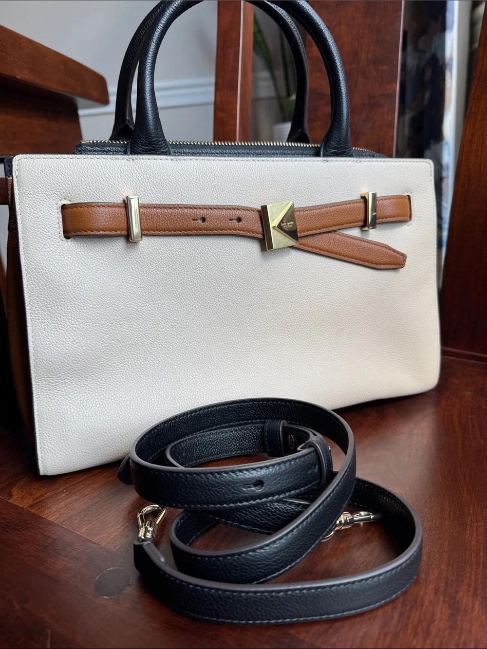 Kate Spade color block Deco medium satchel
